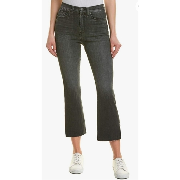 HUDSON JEANS HOLLY HIGH RISE CROP FLARE Denim - Picture 1 of 14